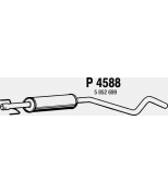 FENNO STEEL - P4588 - Глушитель средний OPEL ASTRA H 1.6 04-